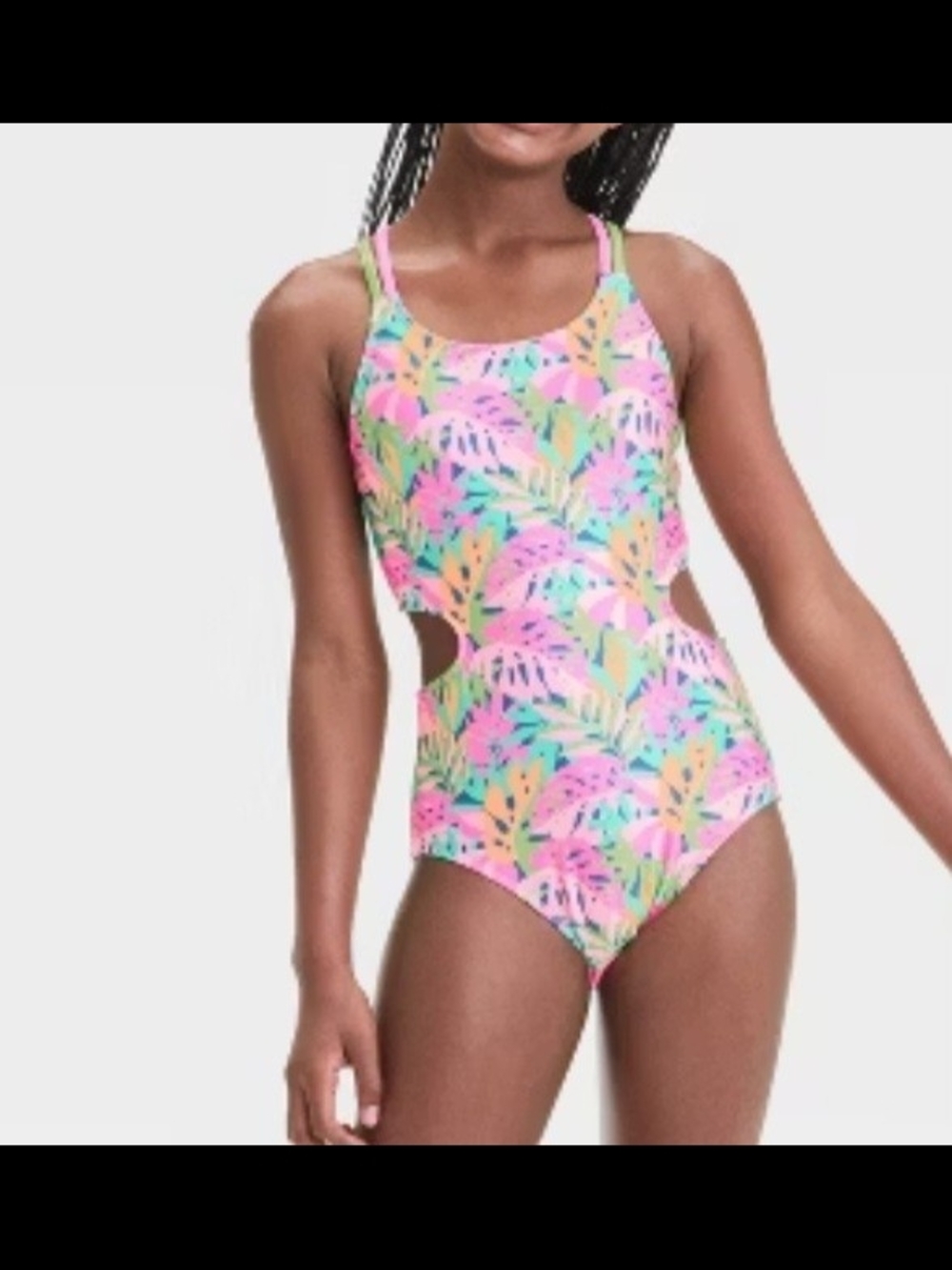 Art Class Girls One Piece Swimsuit Size S ( 6/7)
